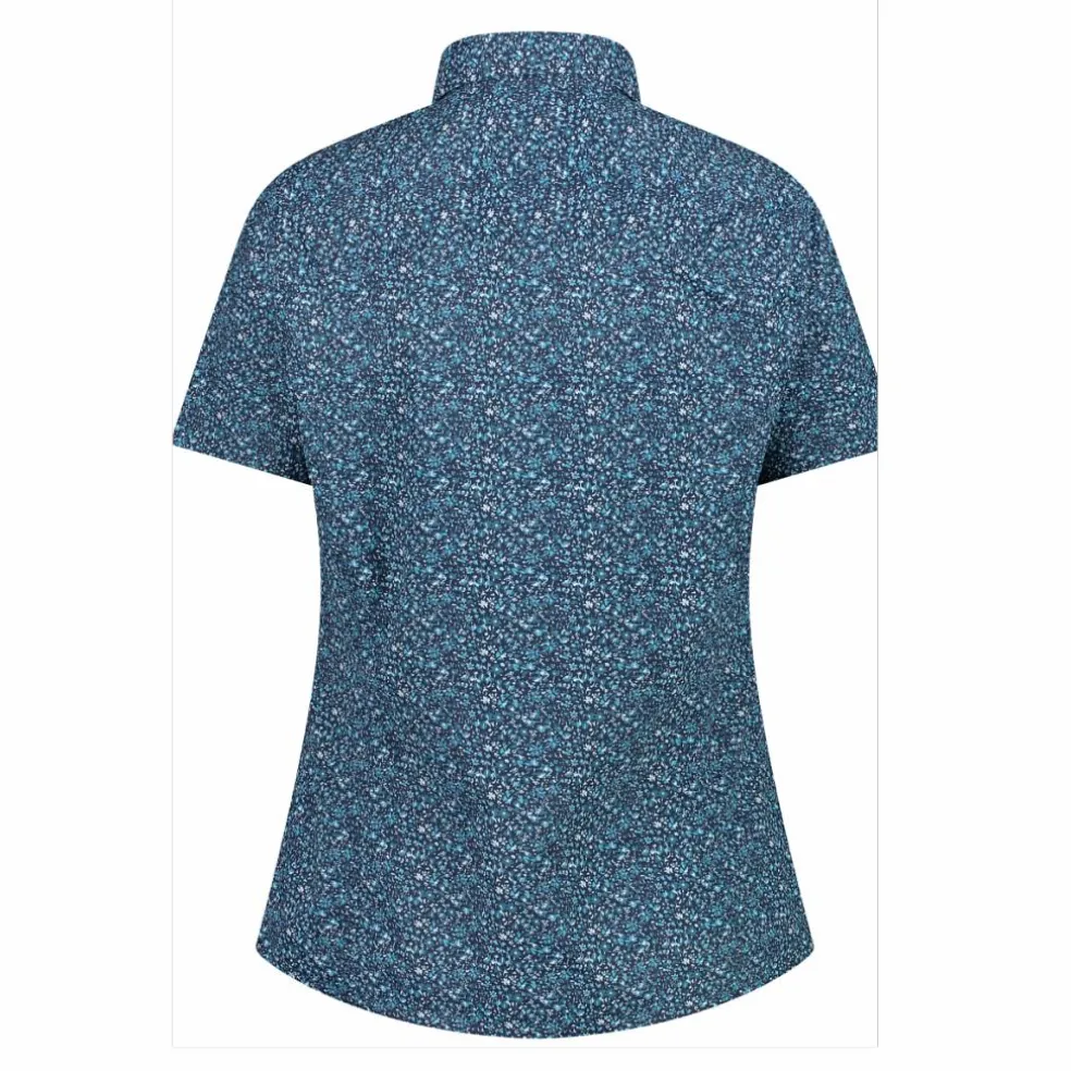 Camicia fantasia check maniche corte da donna