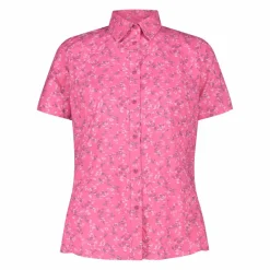 Camicia fantasia check maniche corte da donna