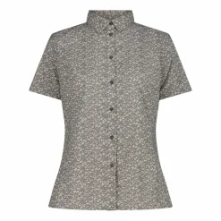 Camicia fantasia check maniche corte da donna