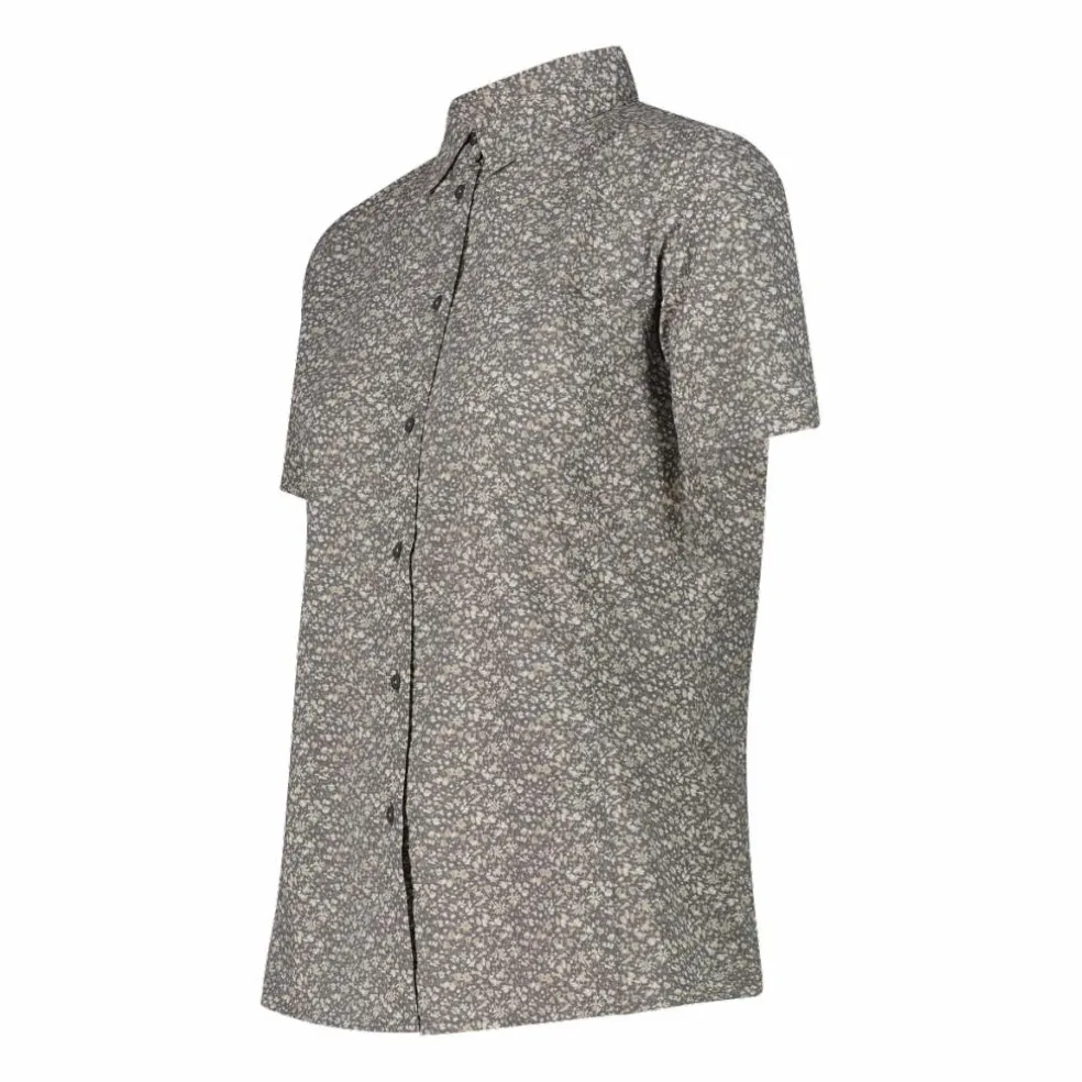 Camicia fantasia check maniche corte da donna