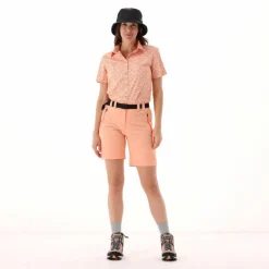 Camicia fantasia check maniche corte da donna