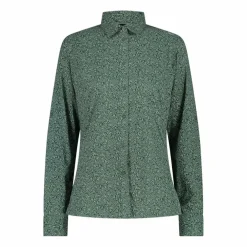Camicia fantasia floreale maniche lunghe da donna