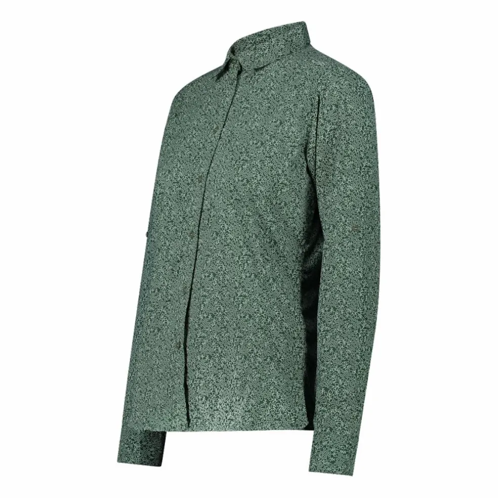 Camicia fantasia floreale maniche lunghe da donna