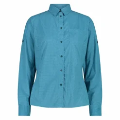 Camicia fantasia floreale maniche lunghe da donna