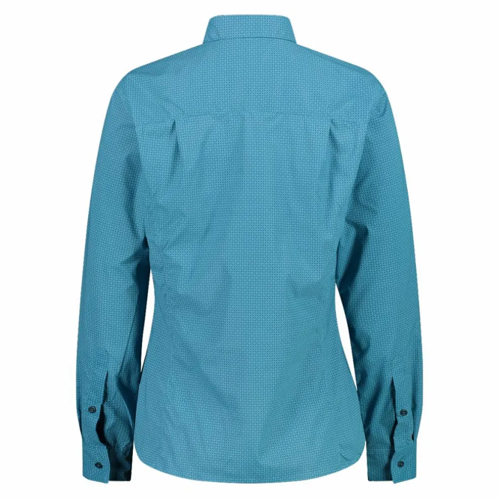Camicia fantasia floreale maniche lunghe da donna