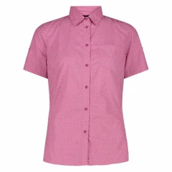 Camicia fantasia floreale maniche corte da donna