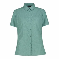 Camicia fantasia floreale maniche corte da donna
