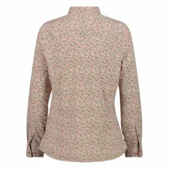 Camicia fantasia geometrica maniche lunghe da donna