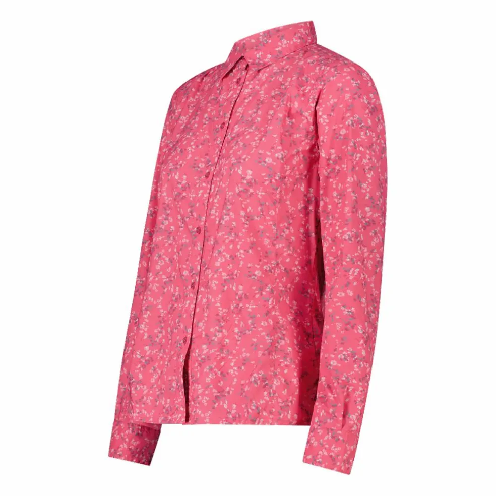 Camicia fantasia geometrica maniche lunghe da donna