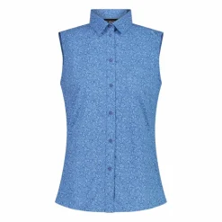 Camicia fantasia geometrica maniche lunghe da donna