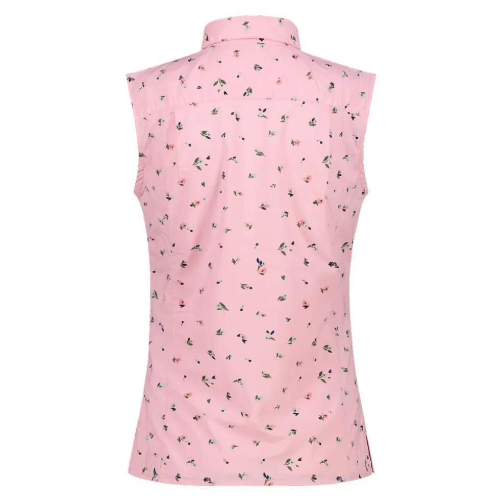 Camicia fantasia geometrica maniche lunghe da donna