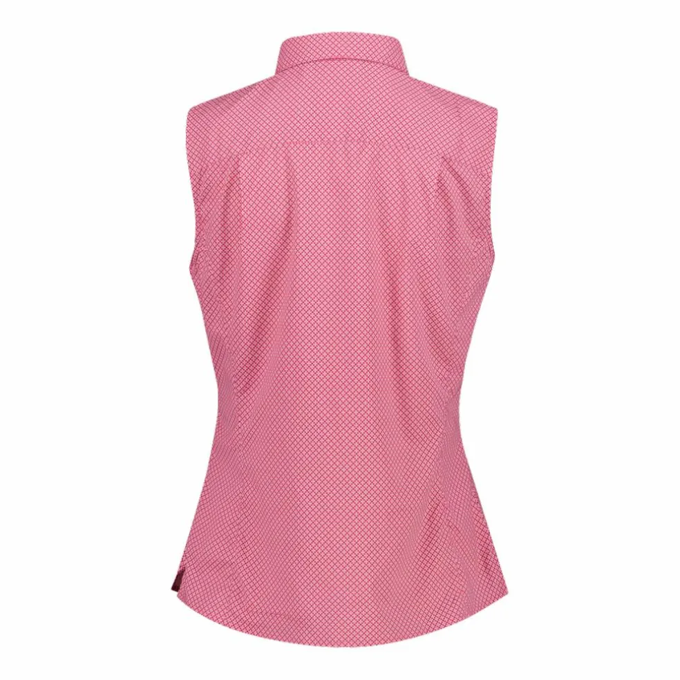 Camicia fantasia geometrica maniche lunghe da donna