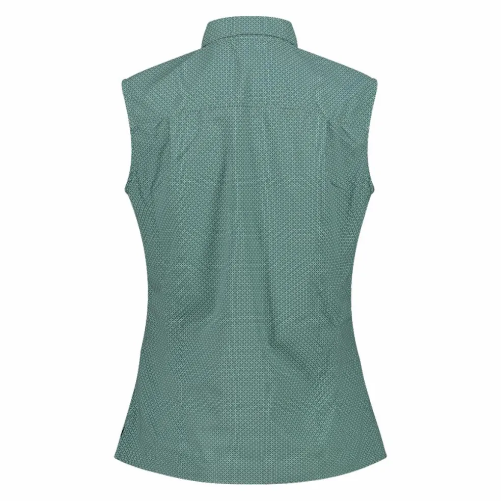 Camicia fantasia geometrica maniche lunghe da donna