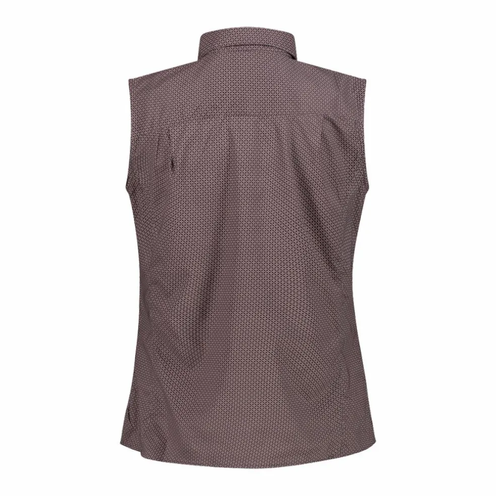 Camicia fantasia geometrica maniche lunghe da donna