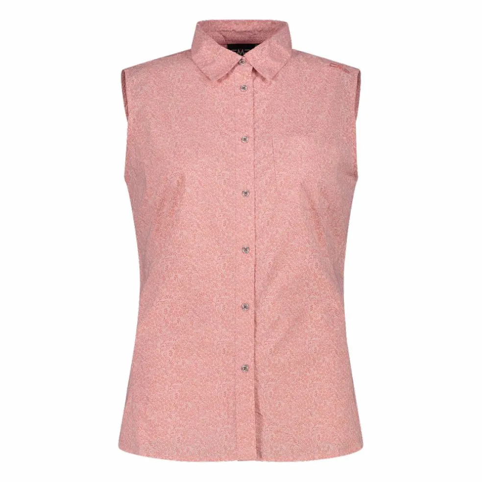 Camicia fantasia geometrica maniche lunghe da donna