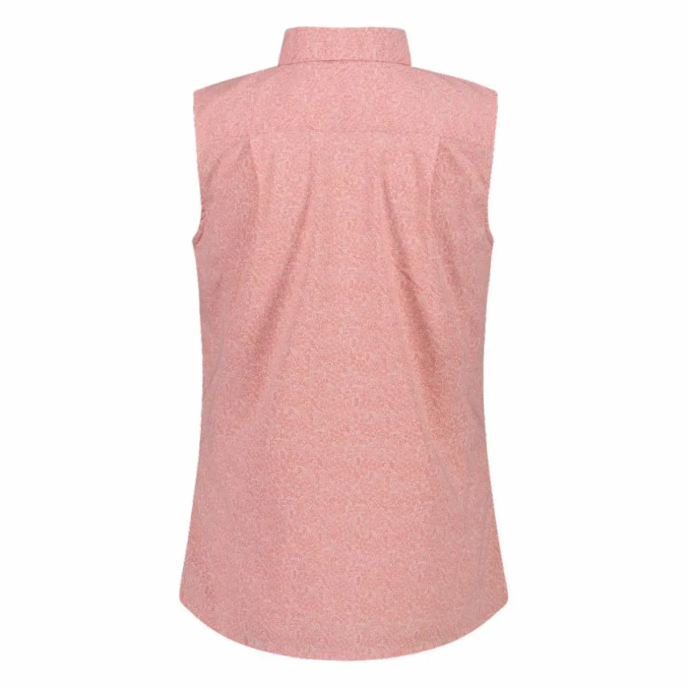 Camicia fantasia geometrica maniche lunghe da donna