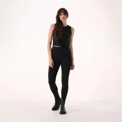 Canotta corta da donna in stretch polyamide
