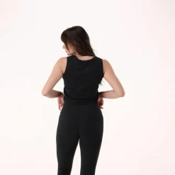 Canotta corta da donna in stretch polyamide