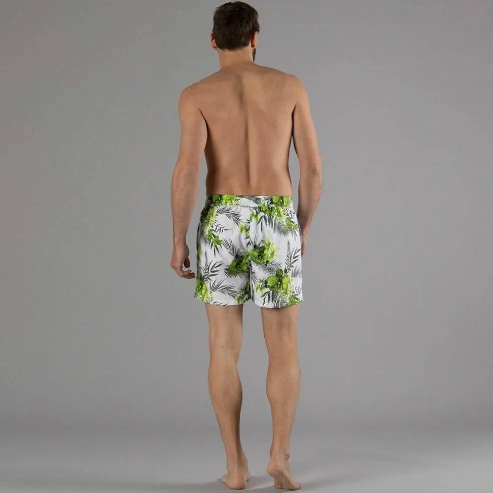 Costume boxer da uomo con fantasia tropicale