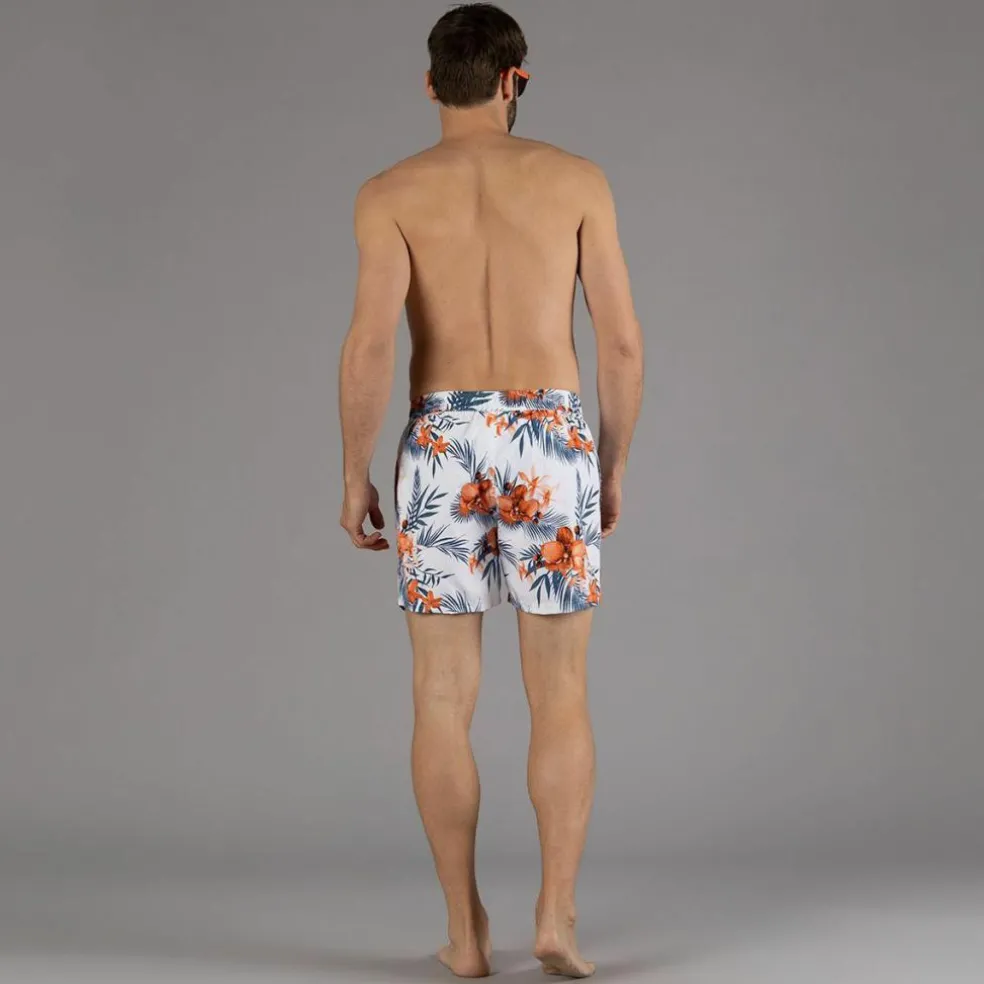 Costume boxer da uomo con fantasia tropicale