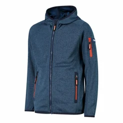 Felpa con cappuccio bambino in pile knit tech