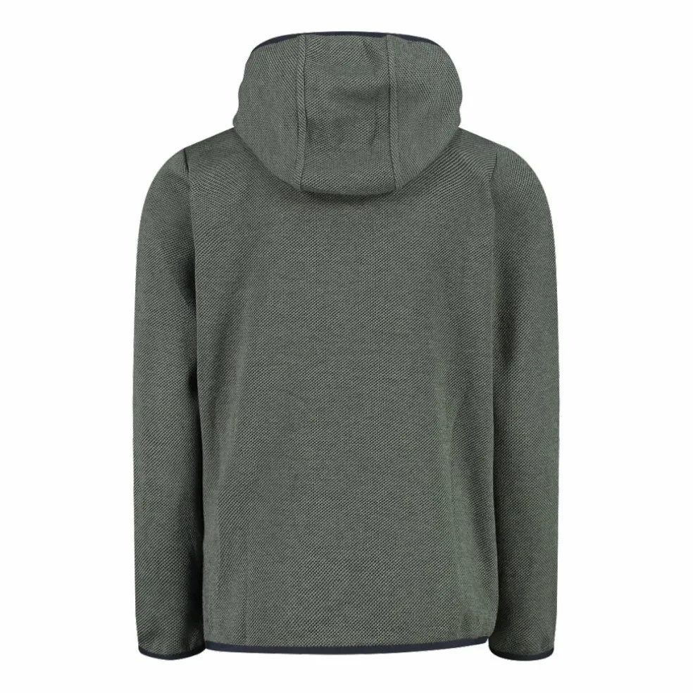 Felpa con cappuccio bambino in pile knit tech