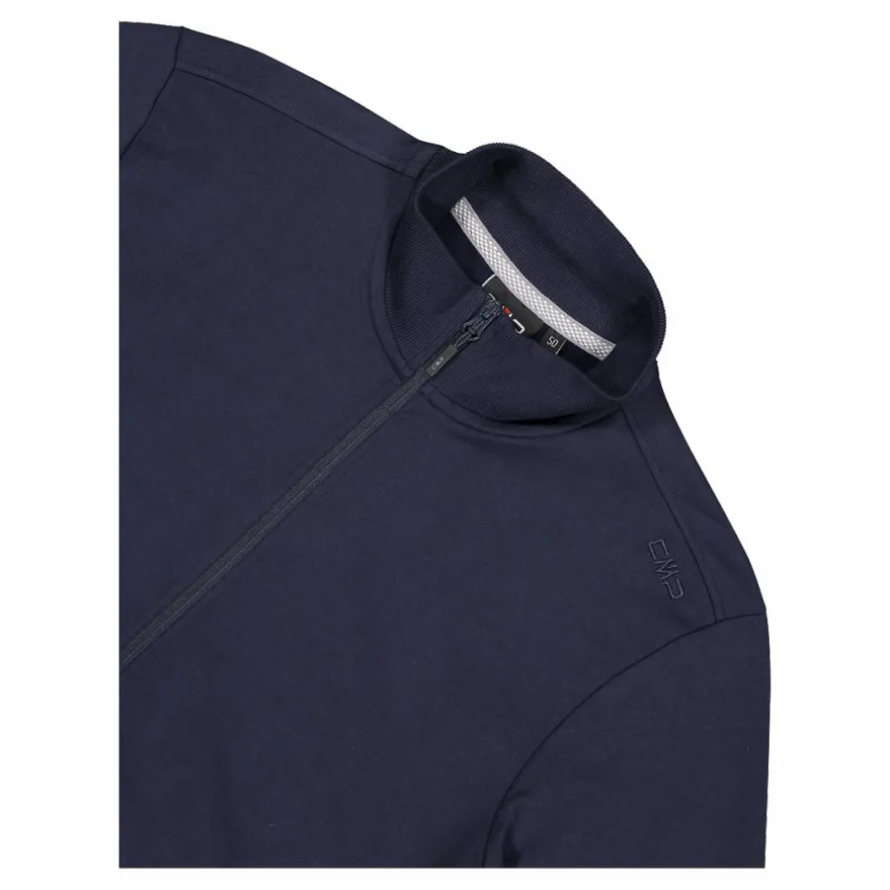 Felpa con zip da uomo elasticizzata