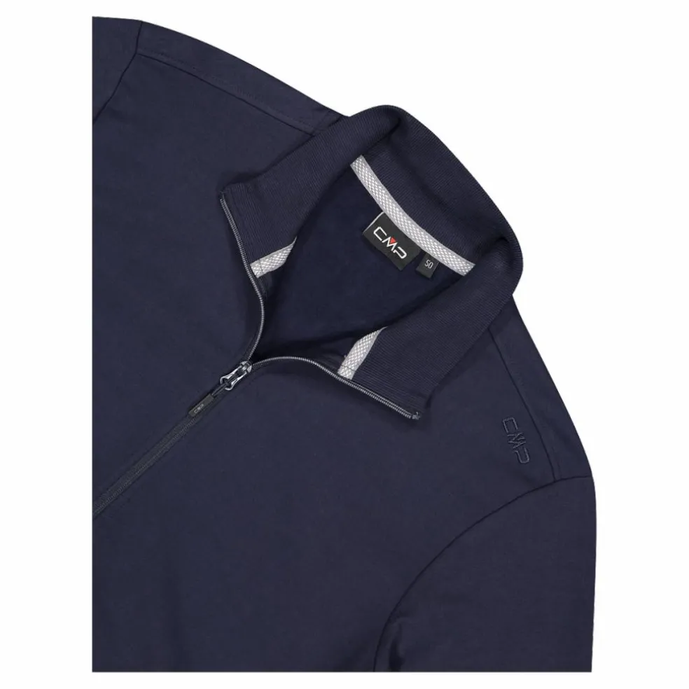 Felpa con zip da uomo elasticizzata