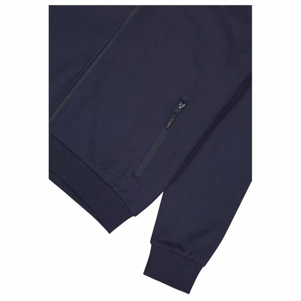 Felpa con zip da uomo elasticizzata