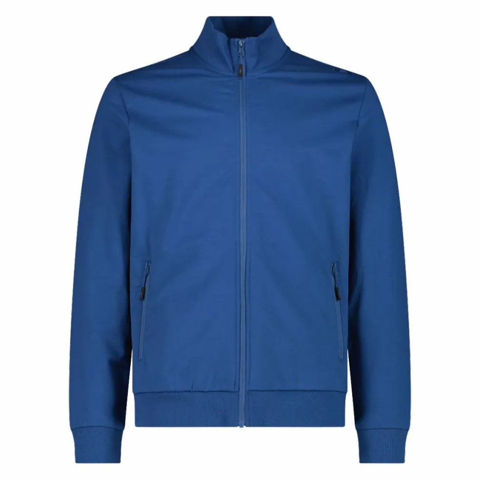 Felpa con zip da uomo elasticizzata