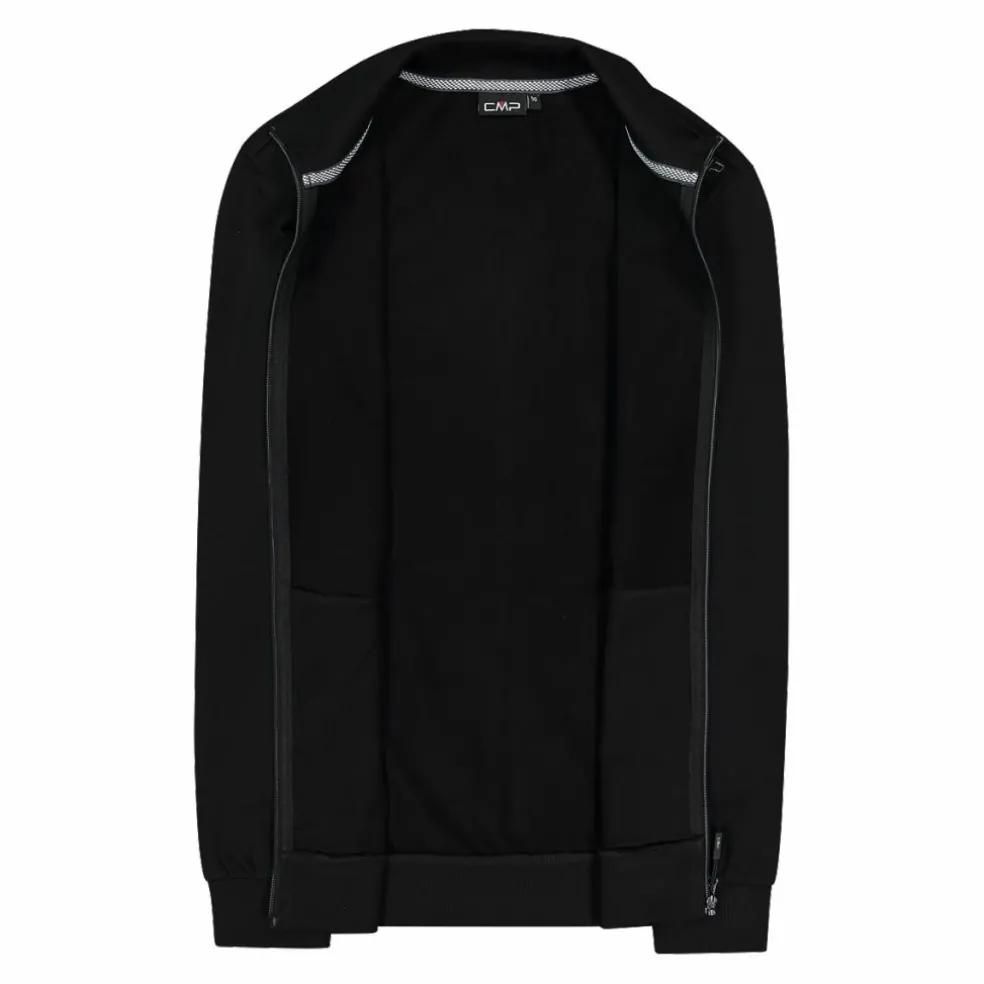 Felpa con zip da uomo elasticizzata