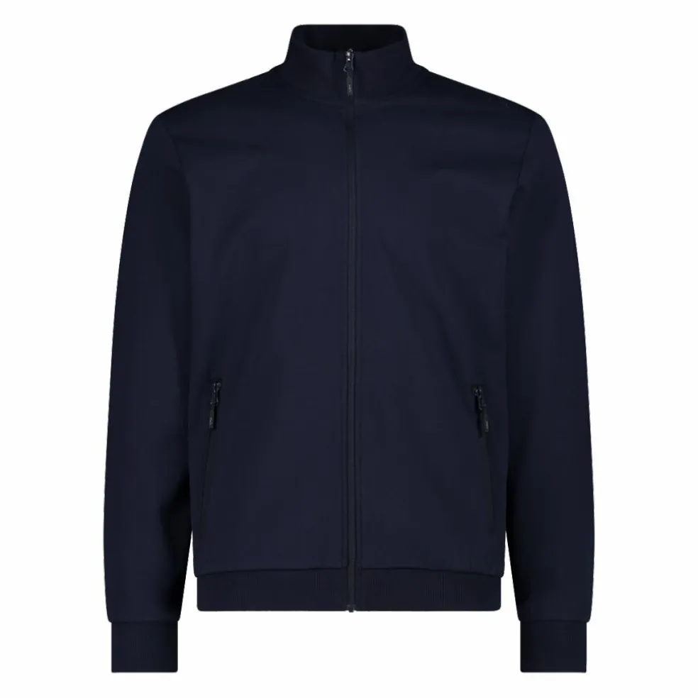 Felpa con zip da uomo elasticizzata