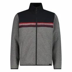 Felpa con zip da uomo in pile Knit Tech