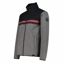 Felpa con zip da uomo in pile Knit Tech