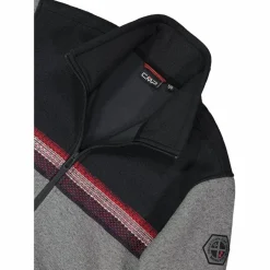 Felpa con zip da uomo in pile Knit Tech