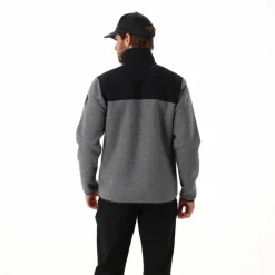 Felpa con zip da uomo in pile Knit Tech