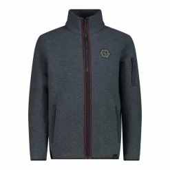 Felpa con zip da Uomo in Knit Tech