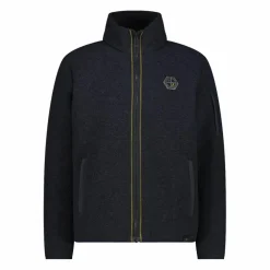 Felpa con zip da Uomo in Knit Tech