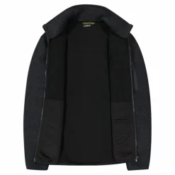 Felpa con zip da Uomo in Knit Tech