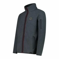 Felpa con zip da Uomo in Knit Tech