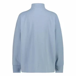 Felpa da donna a mezza zip con collo alto