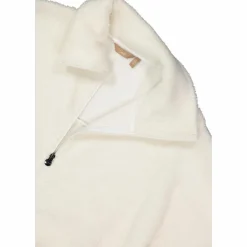 Felpa da donna con zip in pelliccetta teddy