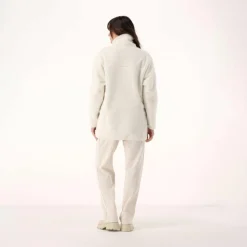Felpa da donna con zip in pelliccetta teddy