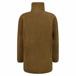 Felpa da donna con zip in pelliccetta teddy
