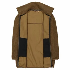 Felpa da donna con zip in pelliccetta teddy