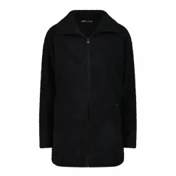 Felpa da donna con zip in pelliccetta teddy