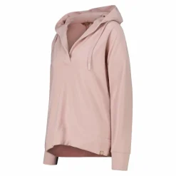 Felpa da donna senza zip con cappuccio fisso