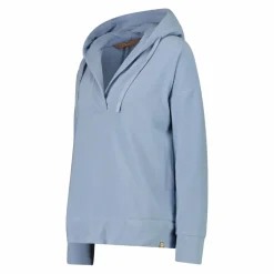 Felpa da donna senza zip con cappuccio fisso
