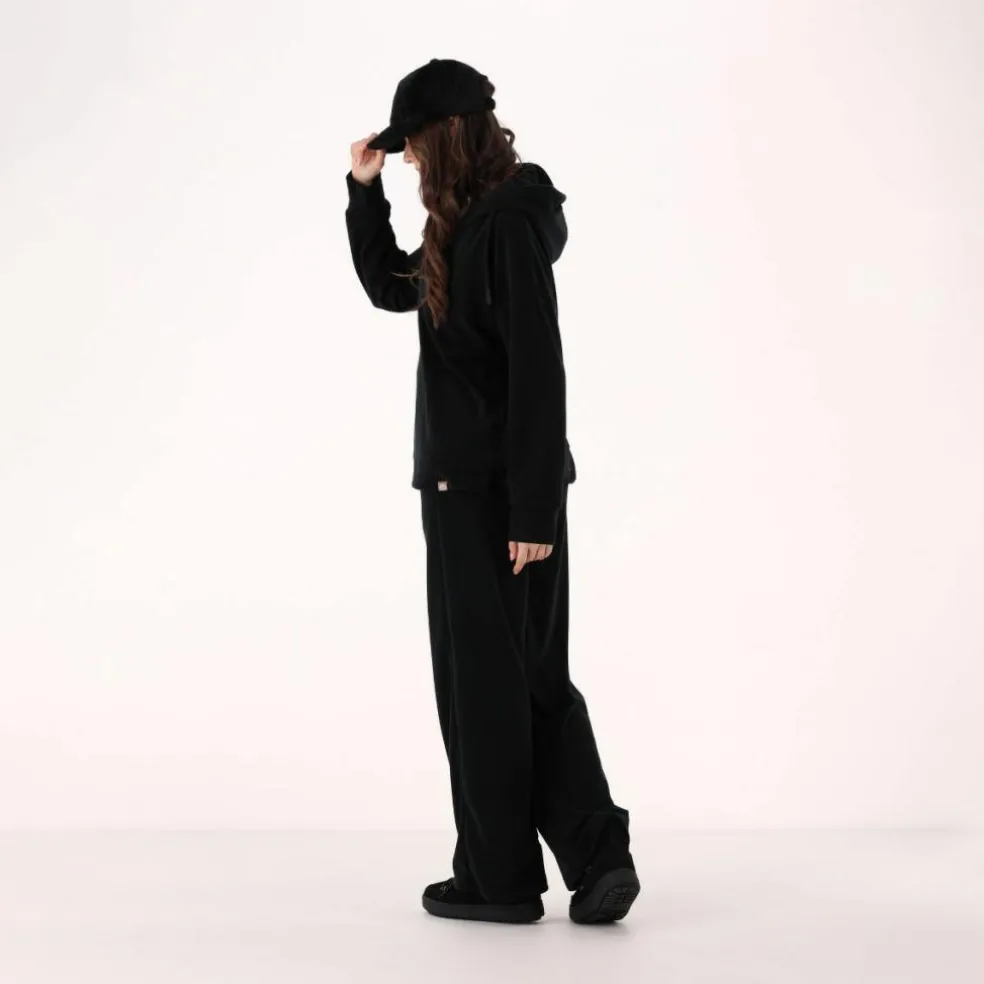 Felpa da donna senza zip con cappuccio fisso