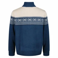Felpa da uomo a mezza zip in Wooltech